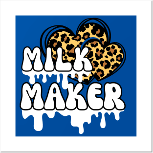 Leopard Heart  - Mom motherhood Milk maker Posters and Art